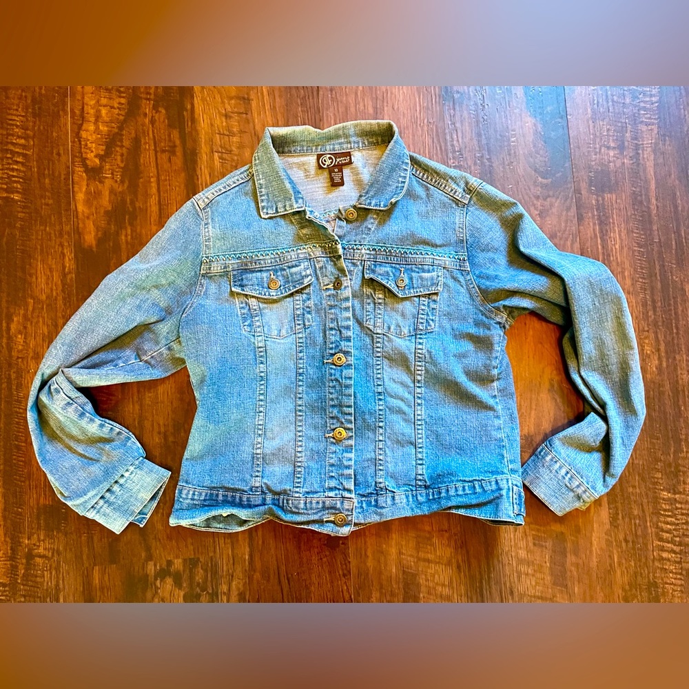 Rafaella Jean Jacket with cute embroidery